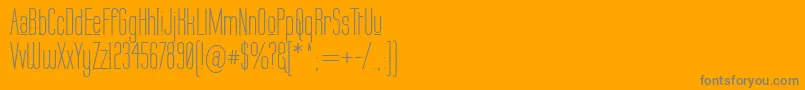 LabtopUpper Font – Gray Fonts on Orange Background