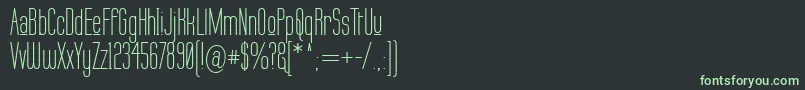 フォントLabtopUpper – 黒い背景に緑の文字