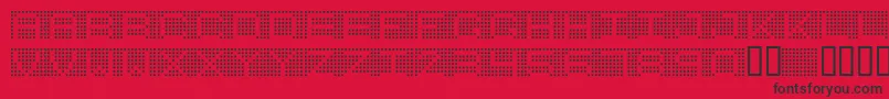 7incrg Font – Black Fonts on Red Background