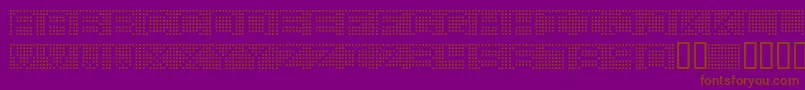 7incrg Font – Brown Fonts on Purple Background