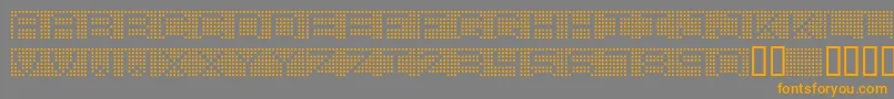 Шрифт 7incrg – оранжевые шрифты на сером фоне