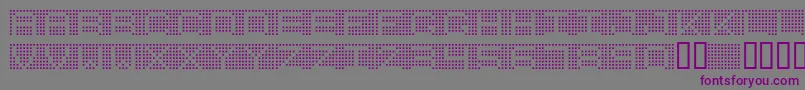 Więcej informacji o czcionce 7incrg Czcionka 7incrg – fioletowe czcionki na szarym tle