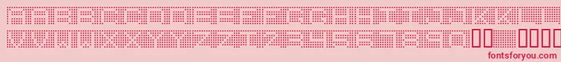 7incrg Font – Red Fonts on Pink Background