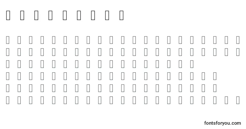 Шрифт Iconvault – алфавит, цифры, специальные символы