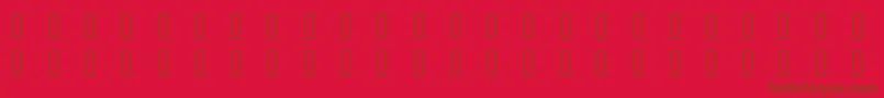 フォントIconvault – 赤い背景に茶色の文字