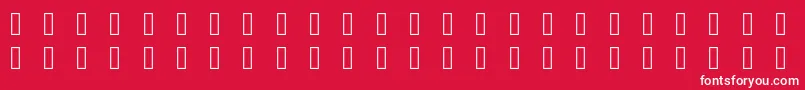 Iconvault Font – White Fonts on Red Background