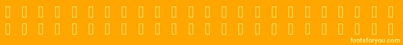 Fonte Iconvault – fontes amarelas em um fundo laranja