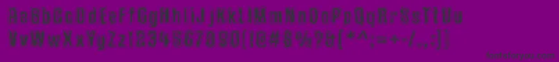 フォントOnionSoup – 紫の背景に黒い文字