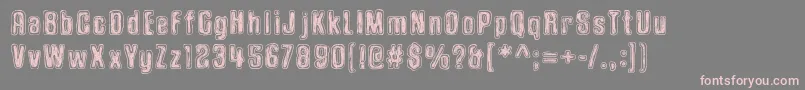 OnionSoup Font – Pink Fonts on Gray Background