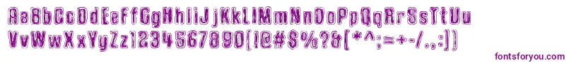 OnionSoup Font – Purple Fonts on White Background
