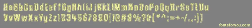 OnionSoup Font – Yellow Fonts on Gray Background