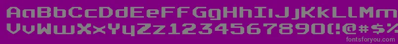 RealpolitikExpanded Font – Gray Fonts on Purple Background