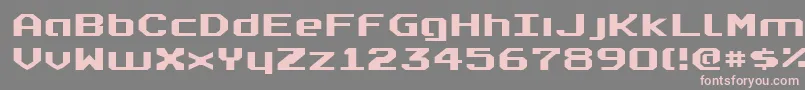 RealpolitikExpanded Font – Pink Fonts on Gray Background