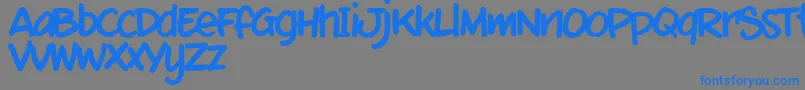 MixtmkT Font – Blue Fonts on Gray Background