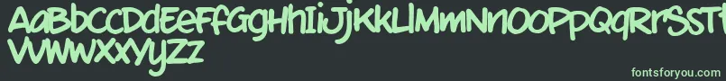 MixtmkT Font – Green Fonts on Black Background