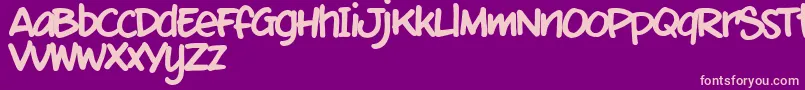 MixtmkT Font – Pink Fonts on Purple Background