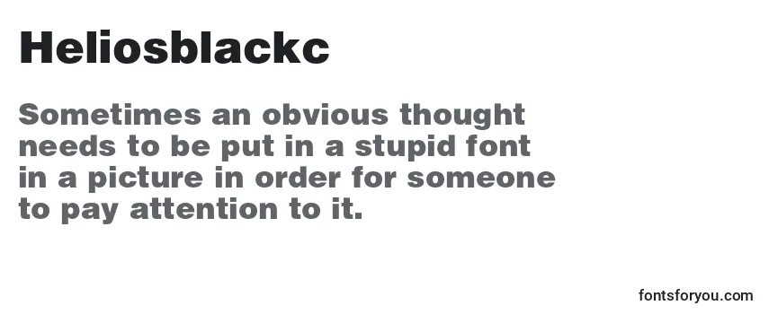 Review of the Heliosblackc Font