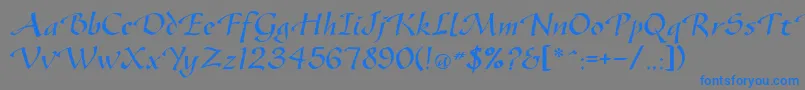 fuente Gazelleflf – Fuentes Azules Sobre Fondo Gris