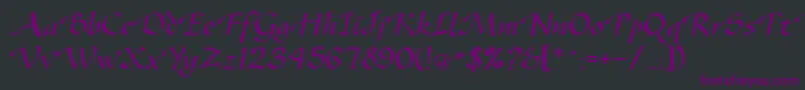 Gazelleflf Font – Purple Fonts on Black Background