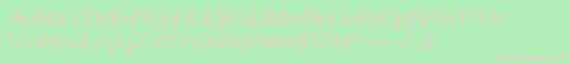 Milleni Font – Pink Fonts on Green Background