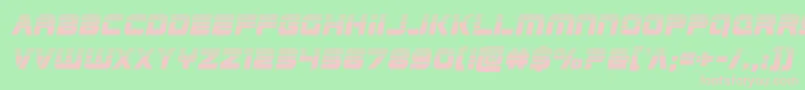 Edgeracerhalfital Font – Pink Fonts on Green Background