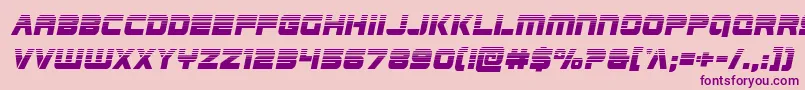 Edgeracerhalfital Font – Purple Fonts on Pink Background