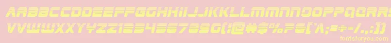 Edgeracerhalfital Font – Yellow Fonts on Pink Background