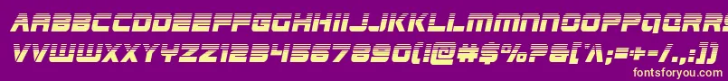 Edgeracerhalfital Font – Yellow Fonts on Purple Background