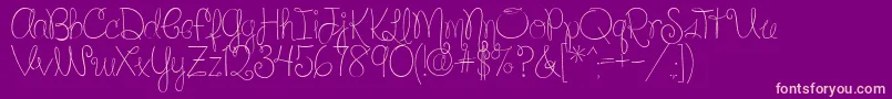 Подробнее о шрифте SilverBellybuttonRingReg2 Шрифт SilverBellybuttonRingReg2 – розовые шрифты на фиолетовом фоне
