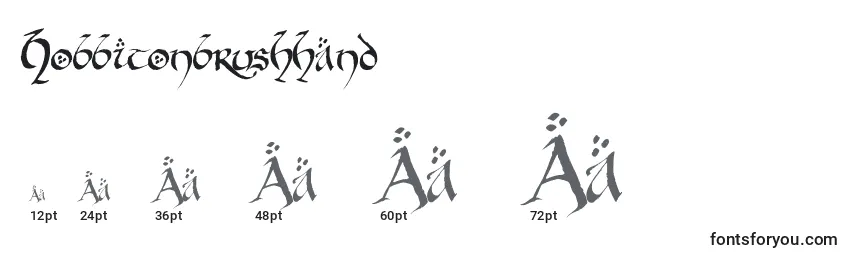 Hobbitonbrushhand Font Sizes
