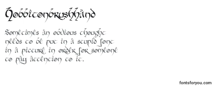 Hobbitonbrushhand Font