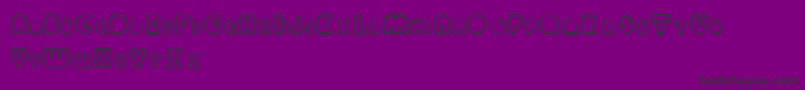 Paulklein Font – Black Fonts on Purple Background