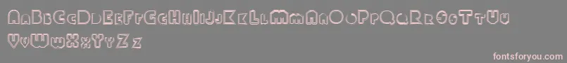 Paulklein Font – Pink Fonts on Gray Background