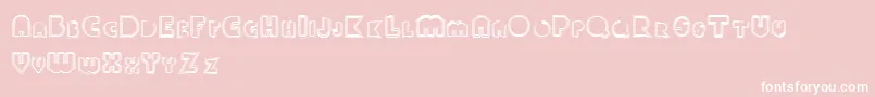Paulklein Font – White Fonts on Pink Background