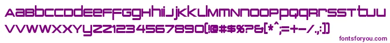 PcapTerminalCondensedBold Font – Purple Fonts on White Background