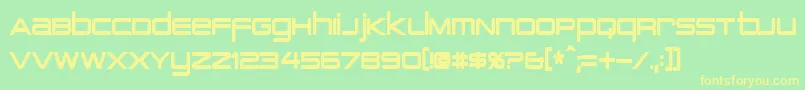 fuente PcapTerminalCondensedBold – Fuentes Amarillas Sobre Fondo Verde