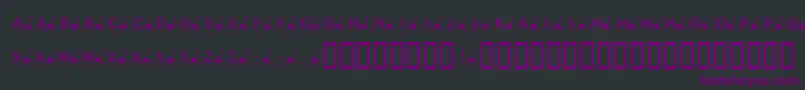 Шрифт KrShovelin – фиолетовые шрифты на чёрном фоне