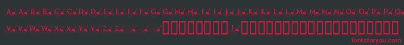 KrShovelin Font – Red Fonts on Black Background