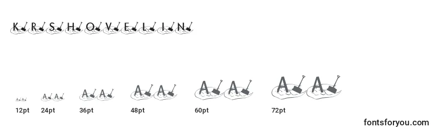 KrShovelin Font Sizes