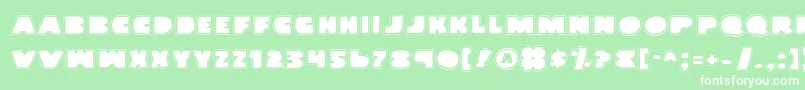 Landwv2p Font – White Fonts on Green Background