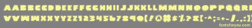 Landwv2p Font – Yellow Fonts on Gray Background