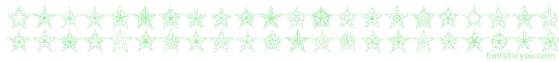 Weitere Informationen zur 90StarsBrk-Schriftart 90StarsBrk-Schriftart – Grüne Schriften
