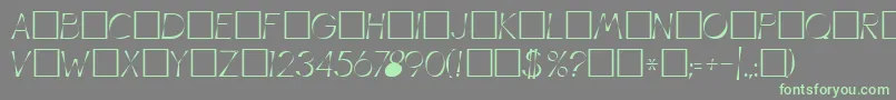 IllusionRegular Font – Green Fonts on Gray Background