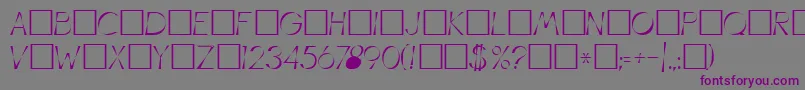 IllusionRegular Font – Purple Fonts on Gray Background