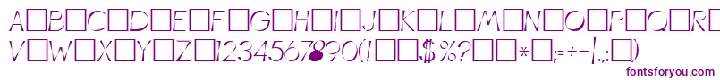 IllusionRegular-Schriftart – Violette Schriften auf weißem Hintergrund