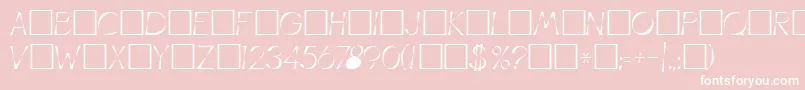 IllusionRegular Font – White Fonts on Pink Background