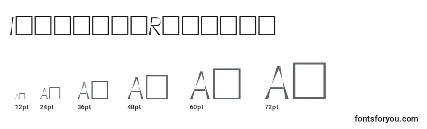IllusionRegular Font Sizes