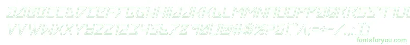 Шрифт Traceroutital – зелёные шрифты