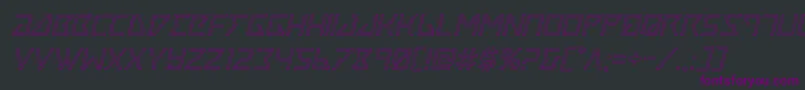Traceroutital Font – Purple Fonts on Black Background