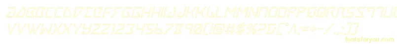 Traceroutital Font – Yellow Fonts